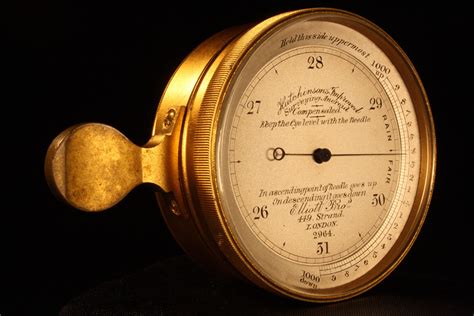 Antique Pocket Barometer Altimeter By Elliott Brothers No 2964 Etsy Uk