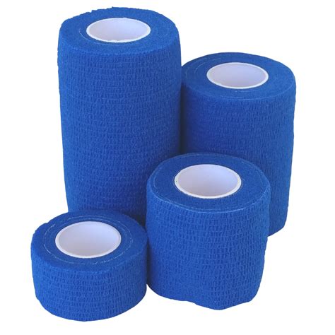 Blue Cohesive Bandage 5cm Elastic Cohesive Support Bandage
