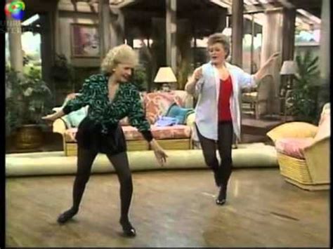Betty white is as wonderful as ever. The Golden Girls-Rose & Blanche tap dancing scene - YouTube