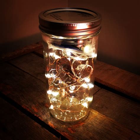 Fireflies Mason Jar With Battery Powered Leds Id Lights