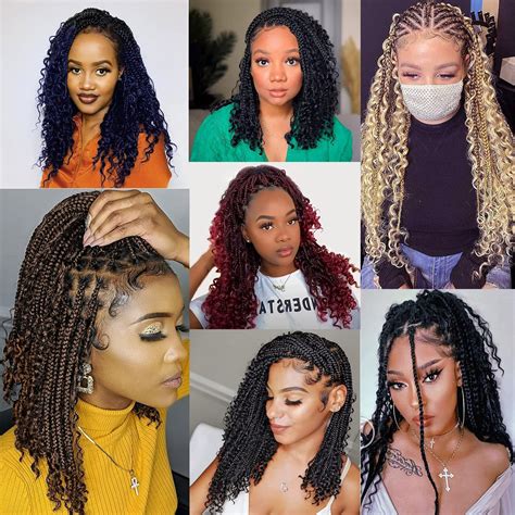Buy Xtrend 14inch 8packs Boho Box Braids Crochet Hair With Curly Ends