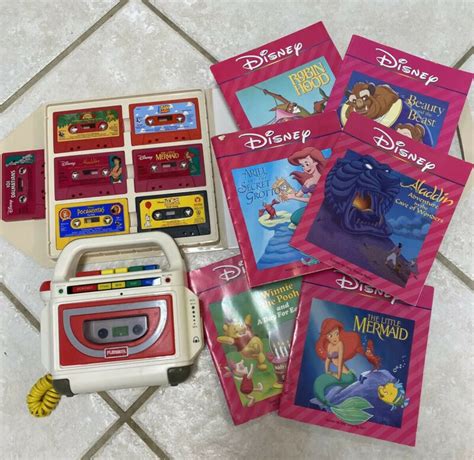 Sale Disney Storyteller Classic Read Sing Along Books 7 Cassette Tapes Player Antique Price