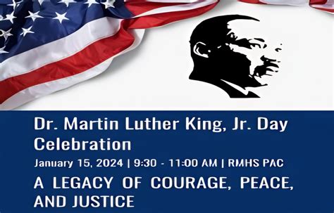 📢 Dr. Martin Luther King Jr. Day Details at RMHS