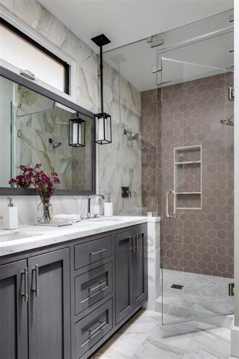 It is perfect for kitchens and bathrooms and comes with a great warranty with a nice variety of color. 9 Bold Bathroom Tile Designs | HGTV's Decorating & Design ...