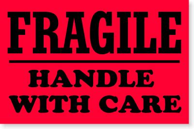 Furthermore, always look out for deals and sales like the 11.11 global shopping festival, anniversary sale or summer sale to get the most bang for your buck for. Fragile Handle Care Shipping Label, SKU - D1023