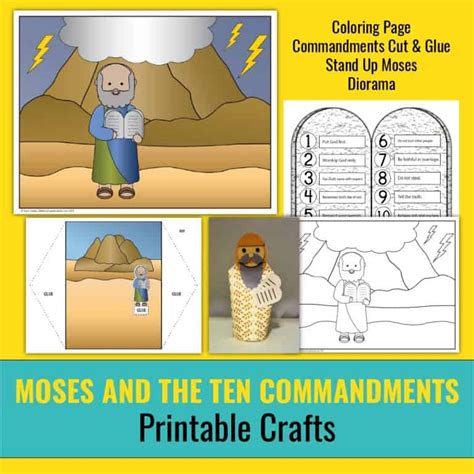 Crafts Ten Commandments Bible Crafts And Activities
