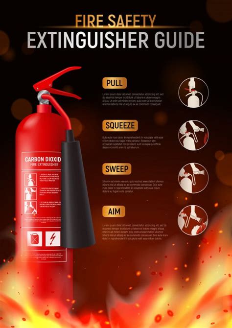 Download Fire Extinguisher Vertical Poster With Big Image Of Fire