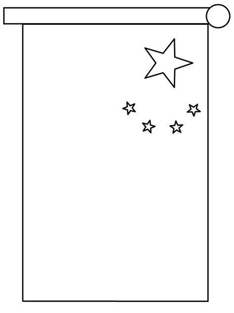 China Flag Countries Coloring Pages Coloring Page Book