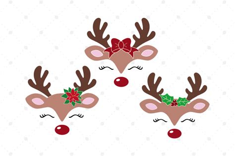 Free Reindeer SVG Reindeer Face SVG Cut Files Crafter File - Download Free Reindeer SVG Reindeer ...