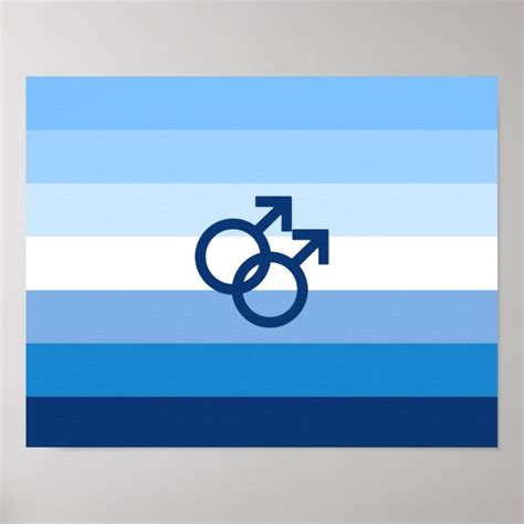 Mlm Gay Male Pride Flag Poster Zazzle Com
