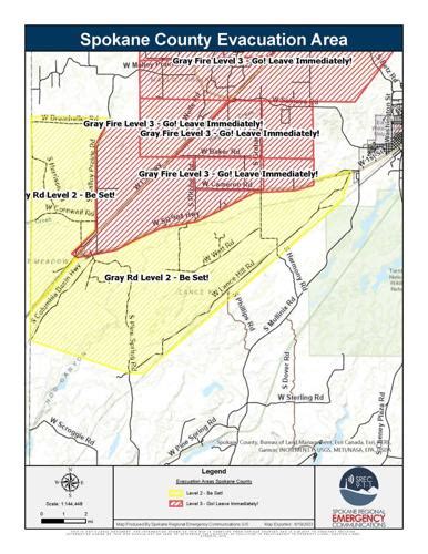 Gray Fire Evacuation Map 821 9 Am