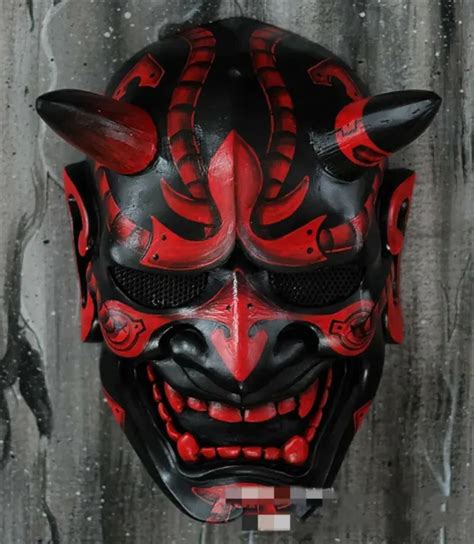 HALLOWEEN JAPANESE HANNYA Mask Devil Demon Oni Samurai Prajna Prop