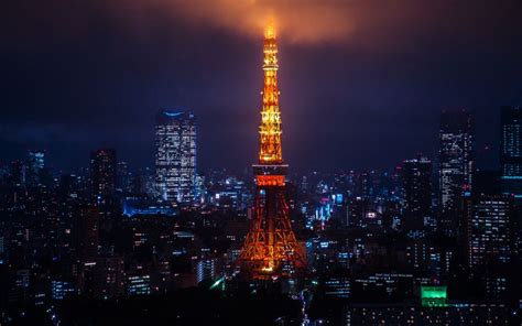 Kostenlose Hintergrundbilder Eiffelturm In Paris Während Der Nacht