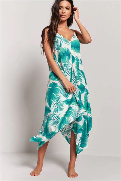 Women Summer Sexy Chiffon Beach Dresses Strap V Neck Floral Swimwear Cover Up Long Maxi Dress
