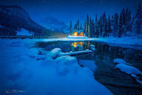 Emerald Lake In The Winter Evening Emerald Lake Is Constan Flickr