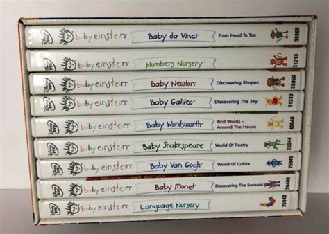 Baby Einstein Dvd Collection 1 Math Science Language Art 9 Dvds Mint