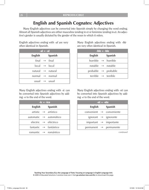 We did not find results for: English and Spanish Cognates: Adjectives