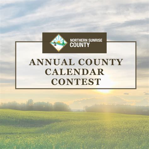 2023 Calendar Contest Web Cover Northern Sunrise County