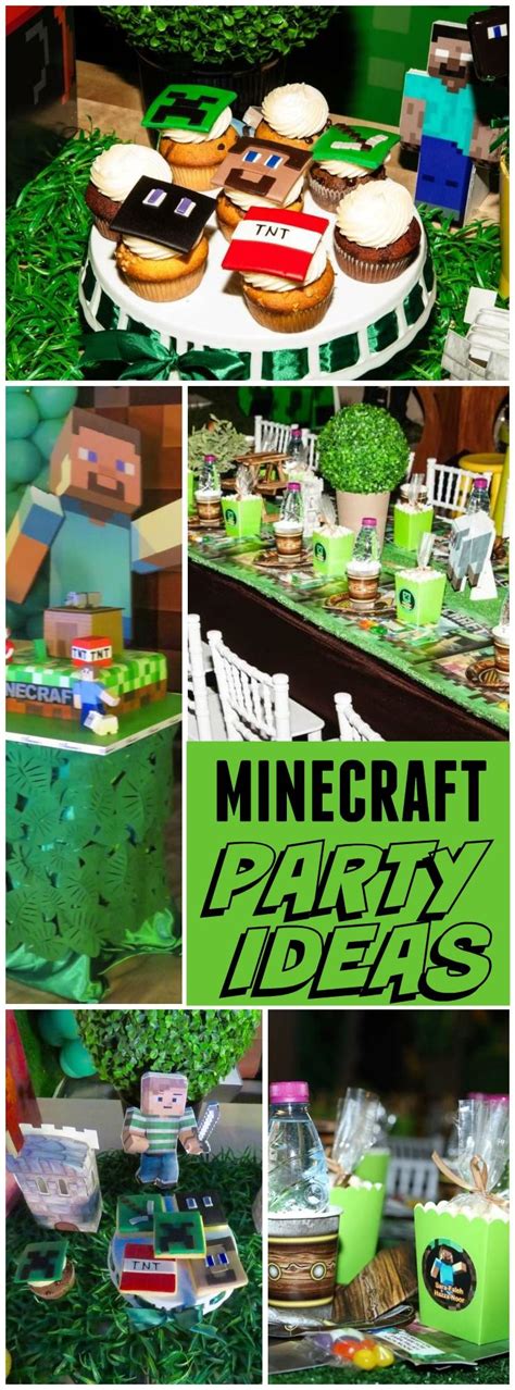 You Have To See This Awesome Minecraft Party See More Party Ideas At