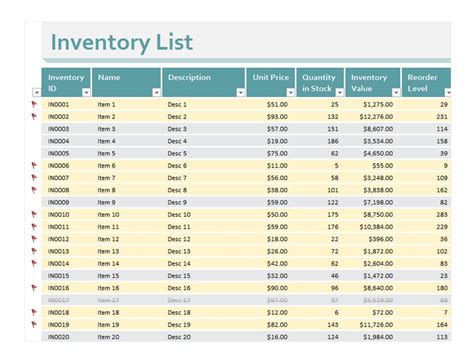Home Inventory Excel Template Gertyteam