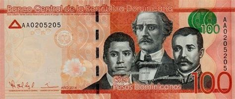Grr Billete República Dominicana 100 Pesos Dominicanos 2014 10500