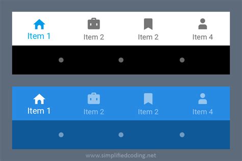 Bottom Navigation Android Example Using Fragments