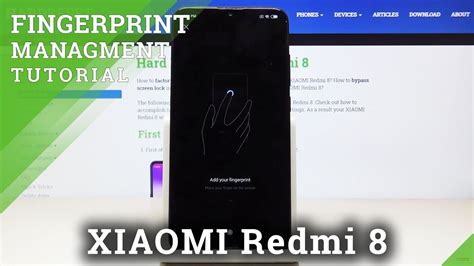 How To Add Fingerprint In Xiaomi Redmi 8 Fingerprint Sensor Youtube