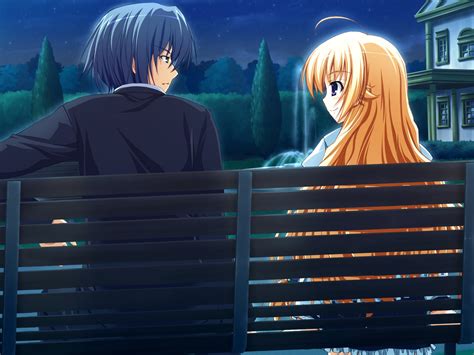 Akatsuki No Goei Blonde Hair Game Cg Kurayashiki Tae Night Syangrila