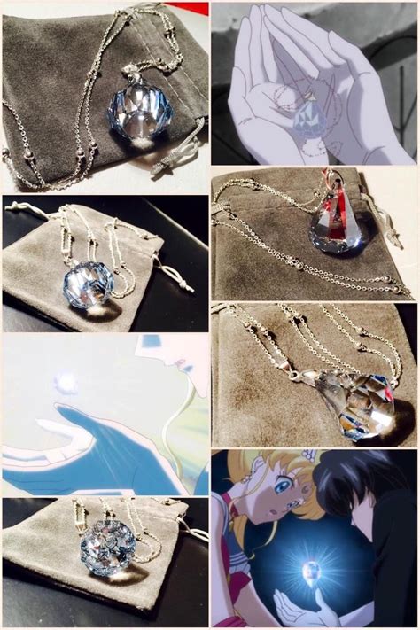 Swarovski Sailor Moon Silver Crystal Necklace Millennium 925 Silver