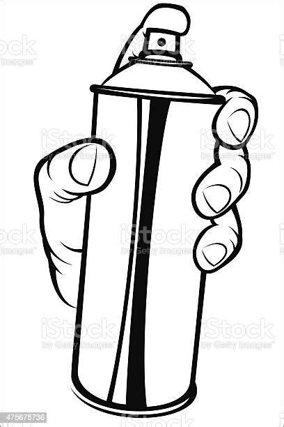 Hand Holding Spray Paint Stock Illustration Download Image Now