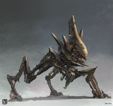 Mutant Concept Art For Epic Games James Paick Concept Art Robot