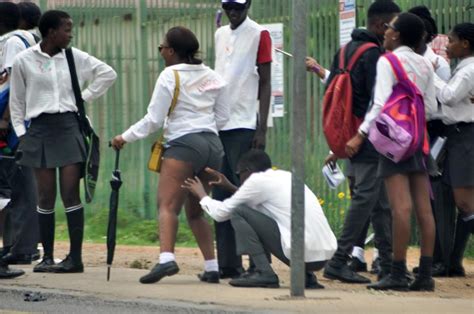 School Final Day Of Exams Girl Cut Her Trousers So Her Bum Stuck Out
