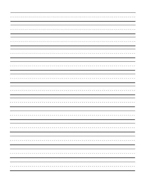 Elementary Lined Paper Printable Free Writing Worksheets