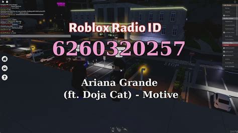 Ariana Grande Ft Doja Cat Motive Roblox Idmusic Code Youtube