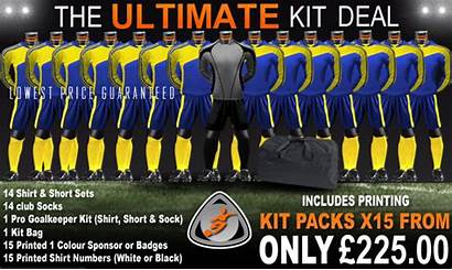 Team Football Kit Kits Soccer Training Pack