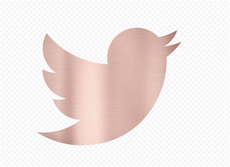 Hd Rose Gold Twitter Bird Logo Icon Png Citypng