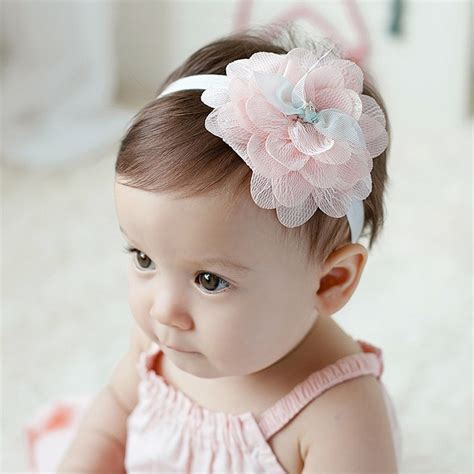 Cute Baby Girl Headband Sweet Big Flower Hair Band Children Elastic