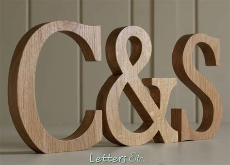 Wooden Letters Traditional Oak By Letters Etc
