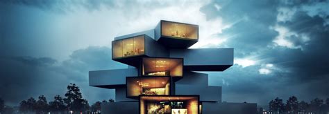 Architectural Visualization Modern House Sérgio Merêces