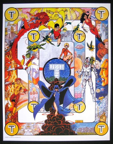 George Perez The New Teen Titans Poster Artwork By