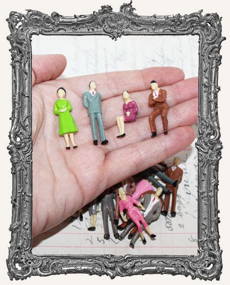 Miniature People Set Of 4 Small