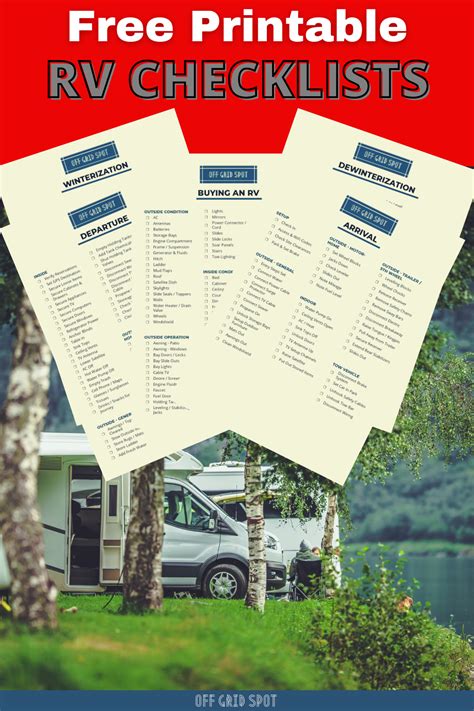 The Ultimate Rv Camping Checklists For 2022 9 Free Printable Pdfs Artofit