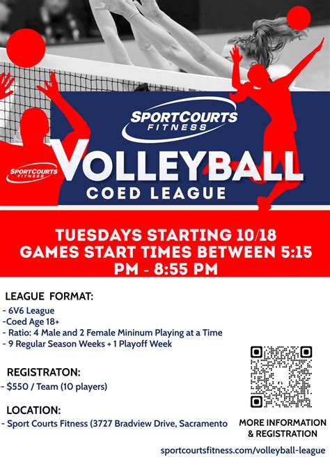 Copy Of Volleyball Tournament Flyer 2 Sport Courts Fitness
