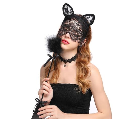 Novelty Halloween Headdress Sexy Girl Temptation Sexy Headband Lace Cat