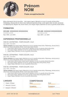Cv Exemple Word Algerie