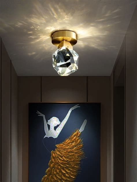 Light Luxury Crystal Aisle Ceiling Light Simple Modern Creative
