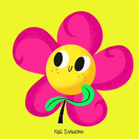 Happy Flower Power  By Kei Saavedra Find And Share On Giphy