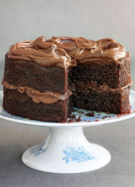 I also include a recipe for chocolate glaze that we use all the time. Easy Chocolate Fudge Cake Recipe - olive magazine