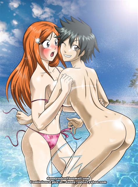 Rule 34 2girls Arisawa Tatsuki Ass Beach Bleach Breasts Dannysulca