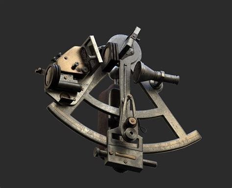 3d Model Precision Sextant Vr Ar Low Poly Cgtrader